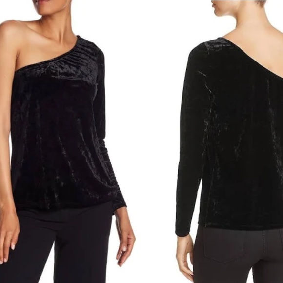 Vince Camuto Tops - 3/$21 Asymmetrical Black Velvet Bloomingdales